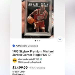 Michael Jordan Sports Card
